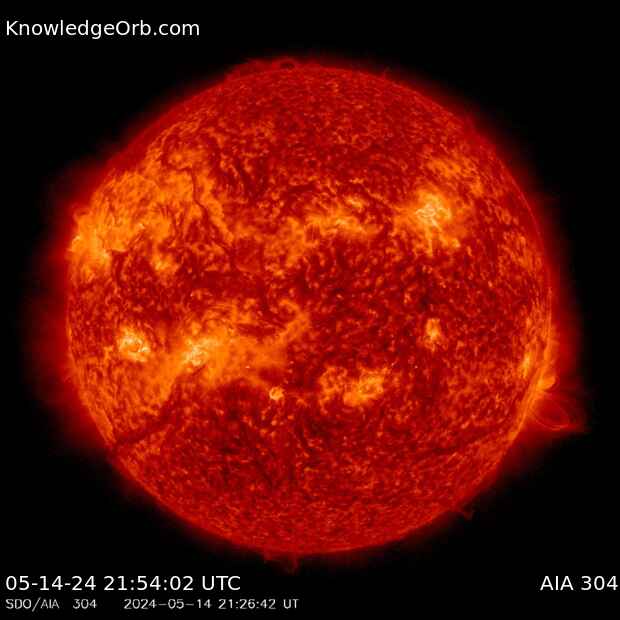 SDO AIA 304 Solar image